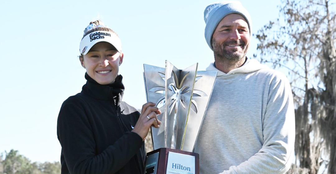 Nelly Korda and Mardy Fish - Champions of the Hilton Grand Vacations TOC